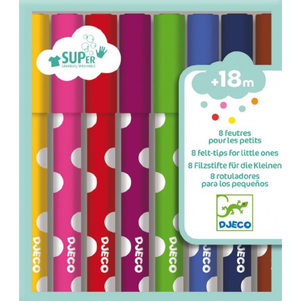 The Djeco 8 Felt Tips set, along with the Djeco range can be purchased from our online toy store, delivering nationwide in South Africa and from any of our brick and mortar toy shops in South Africa.