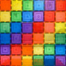 Learn and Grow Magnetic Tiles - Small Square Pack (36 Piece)