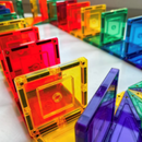 Learn and Grow Magnetic Tiles - Small Square Pack (36 Piece)