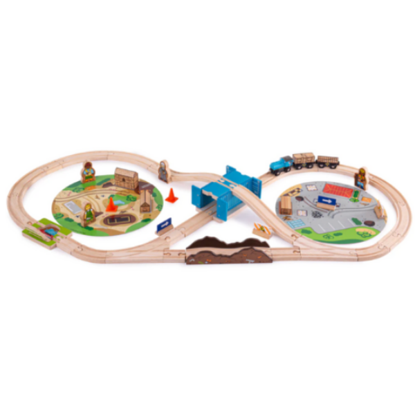 Bigjigs Rail Construction Train Set