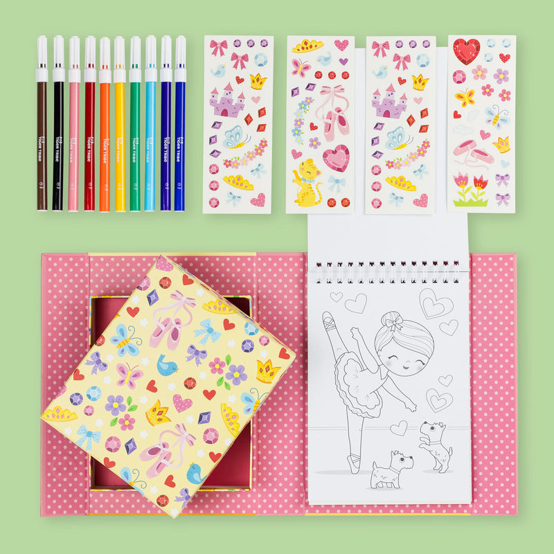 Tiger Tribe Ballet Colouring Set