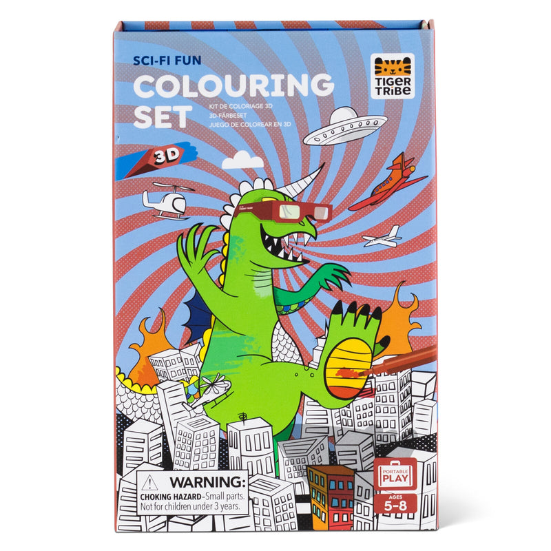 Tiger Tribe 3D Colouring Set Sci Fi Fun