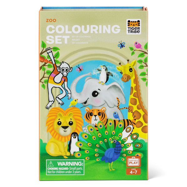 Tiger Tribe Colouring Set – Zoo