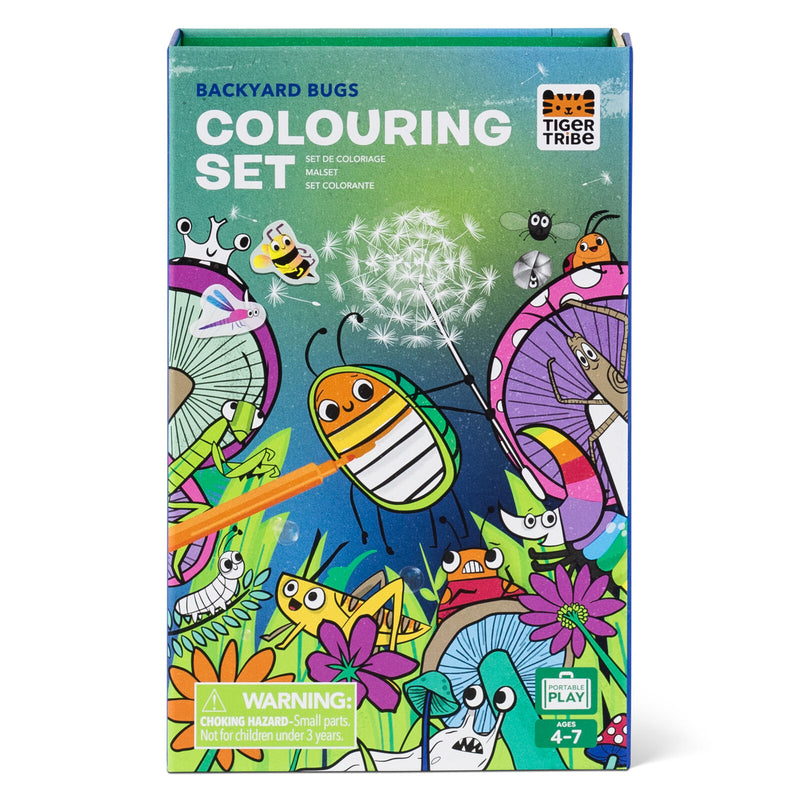 Tiger Tribe Colouring Set – Backyard Bugs