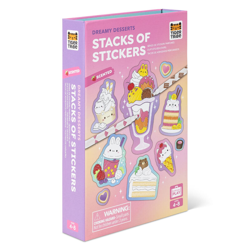 NEW! Tiger Tribe Scented Stacks Of Stickers – Dreamy Desserts