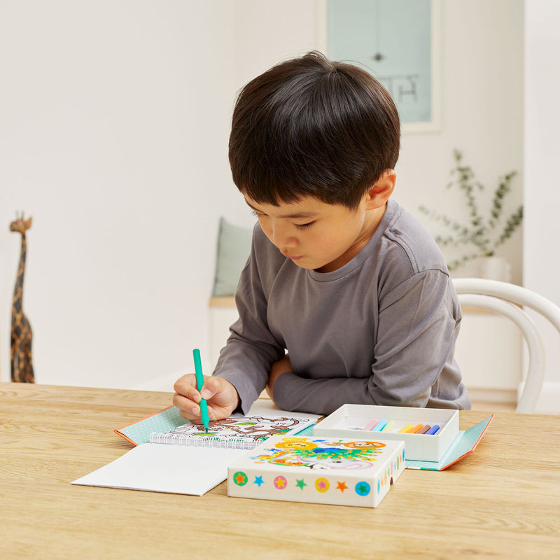 Tiger Tribe Colouring Set – Zoo