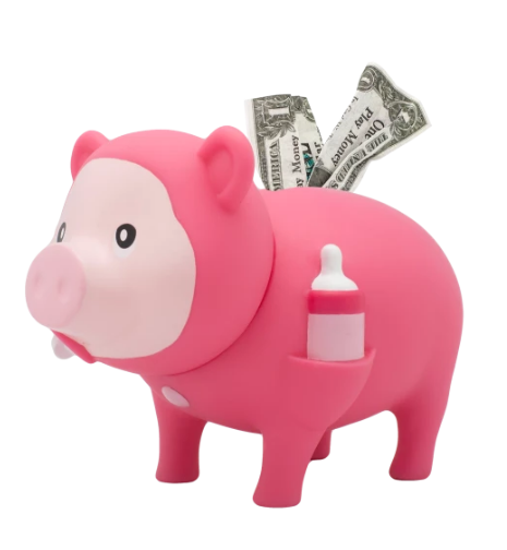 Baby Girl Piggy Bank