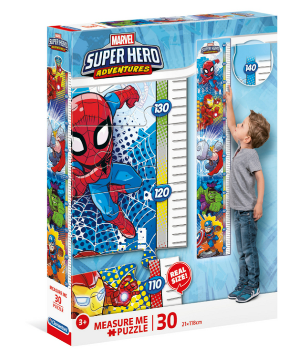 30 Pc Measure Me Puzzle - Super Hero