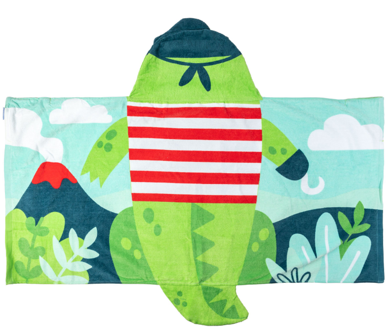 Hooded Towel - Dino