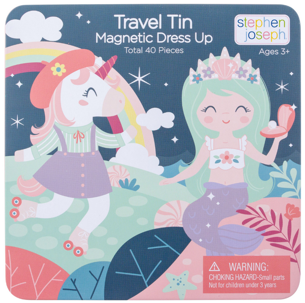 Travel Tin Magnetic Dress Up - Unicorn & Mermaid