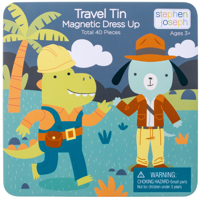 Travel Tin Magnetic Dress Up - Dino & Dog