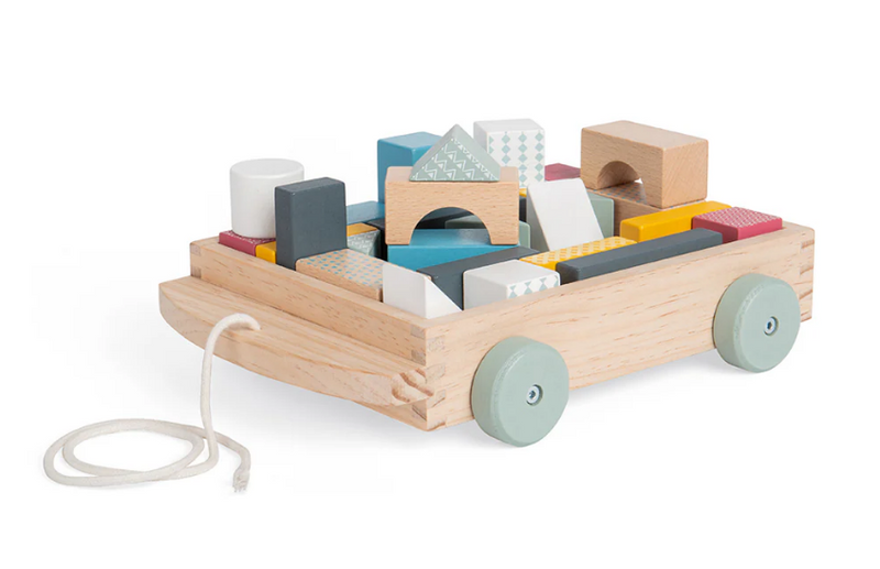 Bigjigs Pull-Along Brick Cart