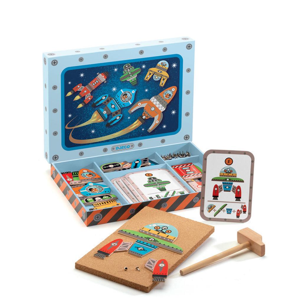 Djeco Wooden Tap Tap Games Space