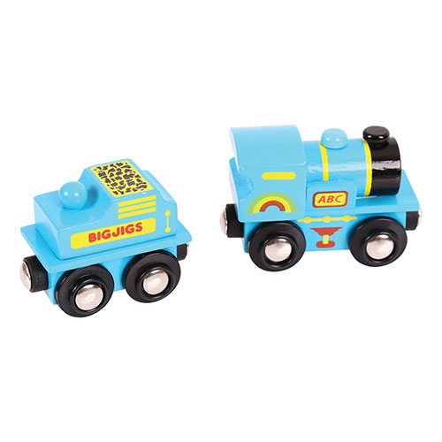 Bigjigs Blue ABC Engine part of the wooden train collection at Playtoys. Shop this wooden toy from our online shop or one of our toy stores in South Africa