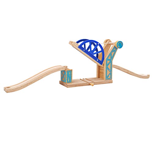 BigJig blue suspension bridge part of the wooden train collection at Playtoys. Shop this wooden toy from our online shop or one of our toy stores in South Africa