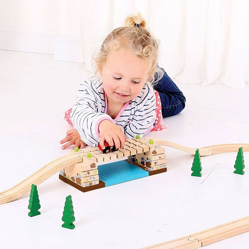 Bigjigs Clickety Clack Bridge part of the wooden train collection at Playtoys. Shop this wooden toy from our online shop or one of our toy stores in South Africa.