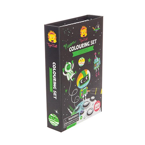 Tiger Tribe Outer Space (Neon) Colouring Set 6 0240