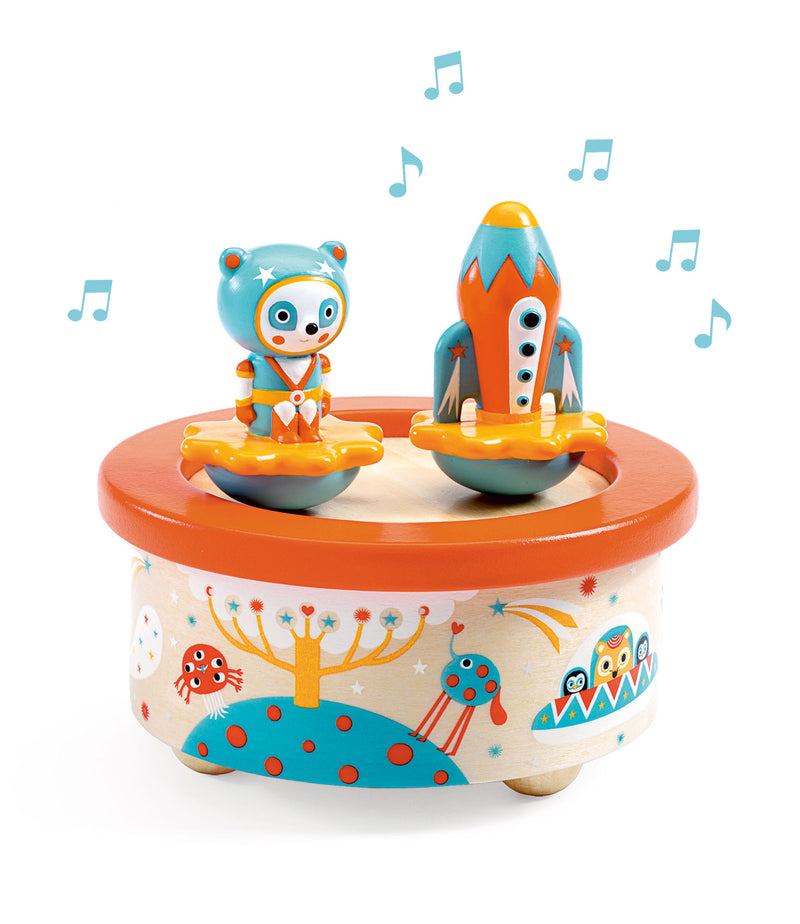 Djeco Magnetic Musical Box Space Melody part of the Djeco collection at Playtoys. Shop this wooden toy from our online shop or one of our toy stores in South Africa