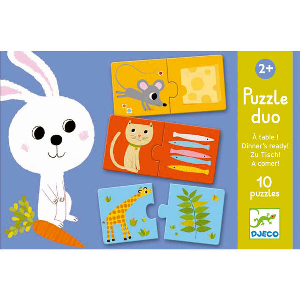 Djeco Dinner's Ready Duo Puzzle part of the Djeco collection at Playtoys. Shop this Puzzle from our online shop or one of our toy stores in South Africa.