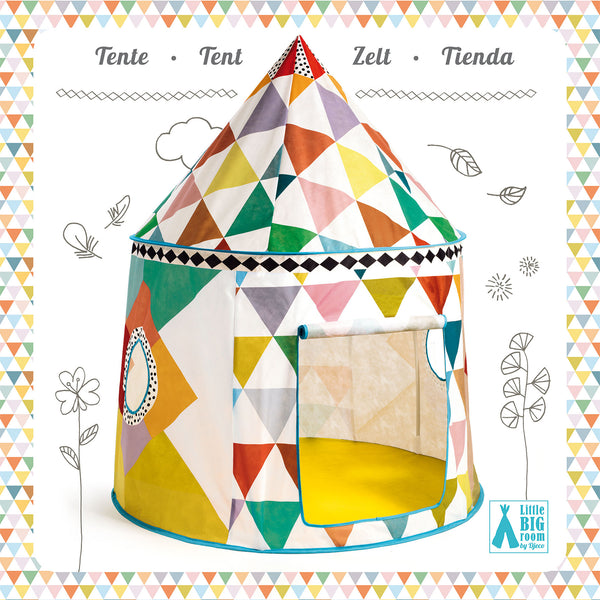 Djeco Multicoloured Hut Play Tent part of the Djeco collection at Playtoys. Shop this toy from our online shop or one of our toy stores in South Africa