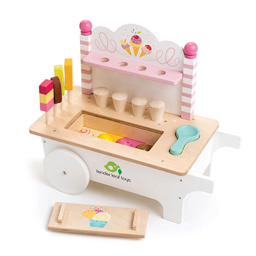 Tender Leaf Ice Cream Cart part of the Tender Leaf collection at Playtoys. Shop this wooden toy from our online shop or one of our toy stores in South Africa.