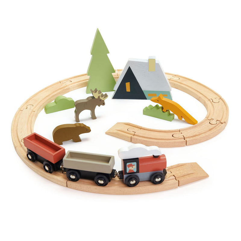 Tender Leaf Treetops Train Set part of the Tender Leaf collection at Playtoys. Shop this wooden toy from our online shop or one of our toy stores in South Africa.