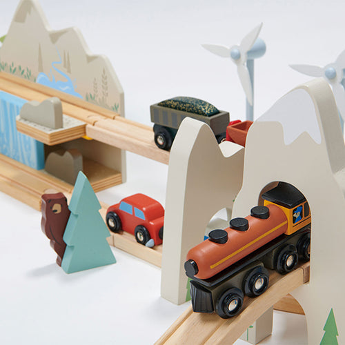 Shop the Tender Leaf Wooden Mountain View Train Set part of the Tender Leaf  Collection at Playtoys. Shop this Toy from our online shop or one of our toy stores in South Africa.